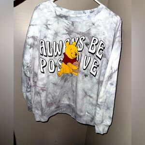 Gray Tie-Dye Winnie the Pooh Sweatshirt